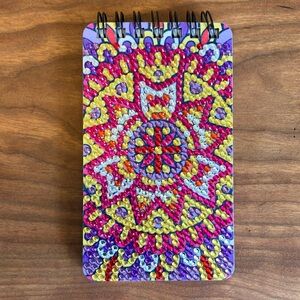 Handmade Diamond Painted Notebook.